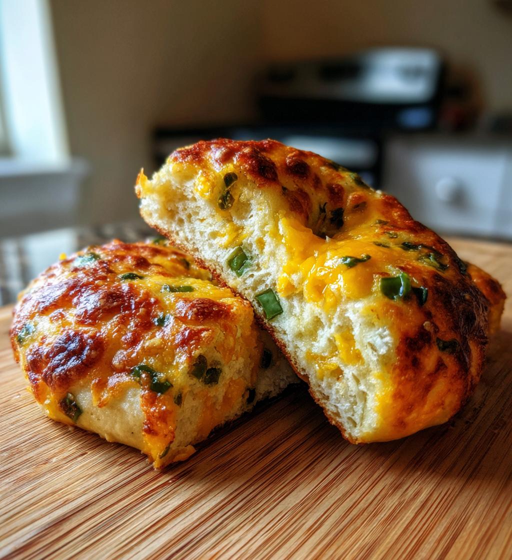 Jalapeno Cheddar Yogurt Bagels