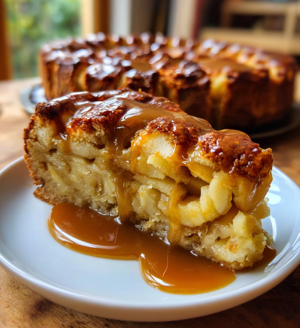 Jamie Oliver Apple Pie Cake with Caramel Sauce