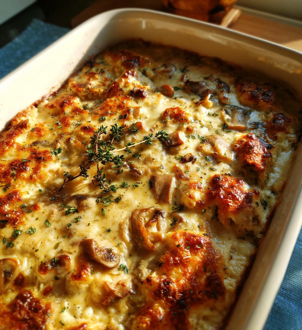 Keto Garlic Mushroom Chicken Casserole - detail 1
