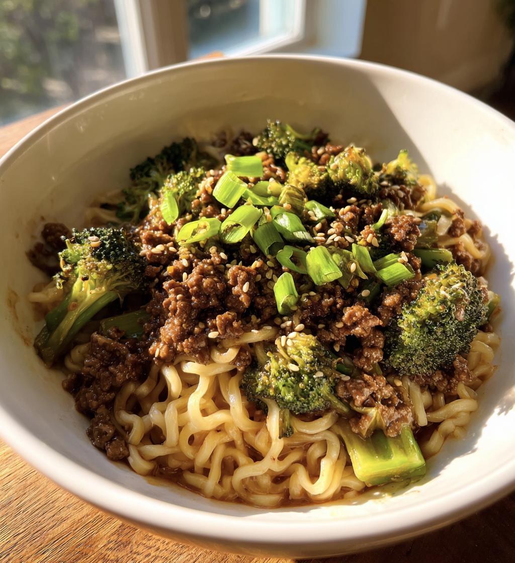 Korean Style Ground Beef Ramen - detail 1