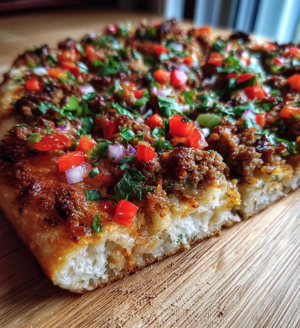 Lahmacun Turkish Pizza Flatbread