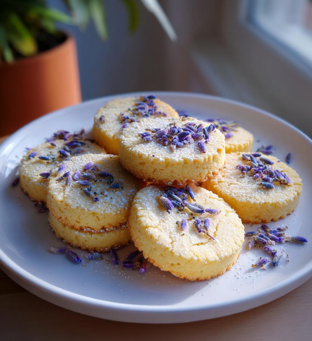 Lavender Butter Cookies