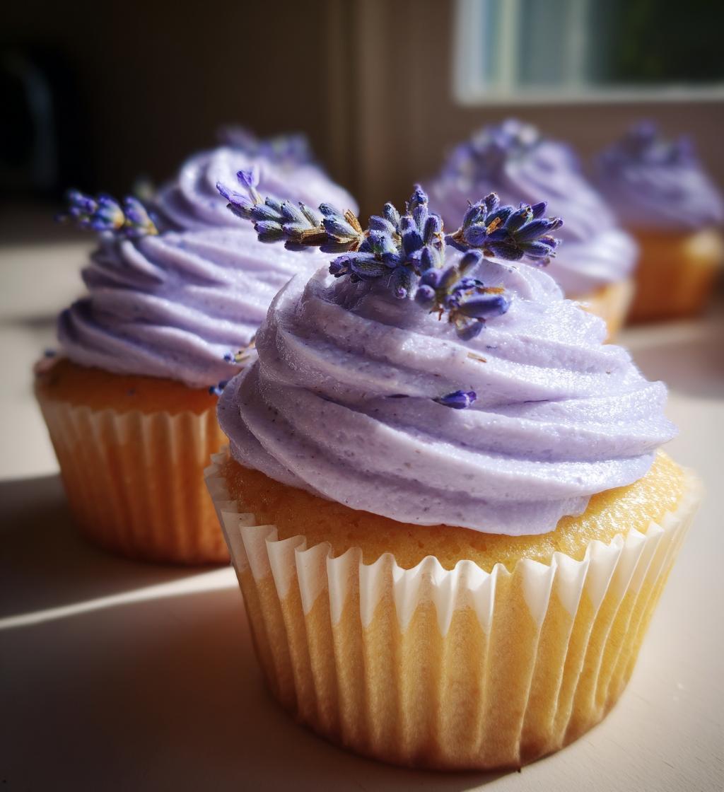 Lavender Buttercream Frosting - detail 1