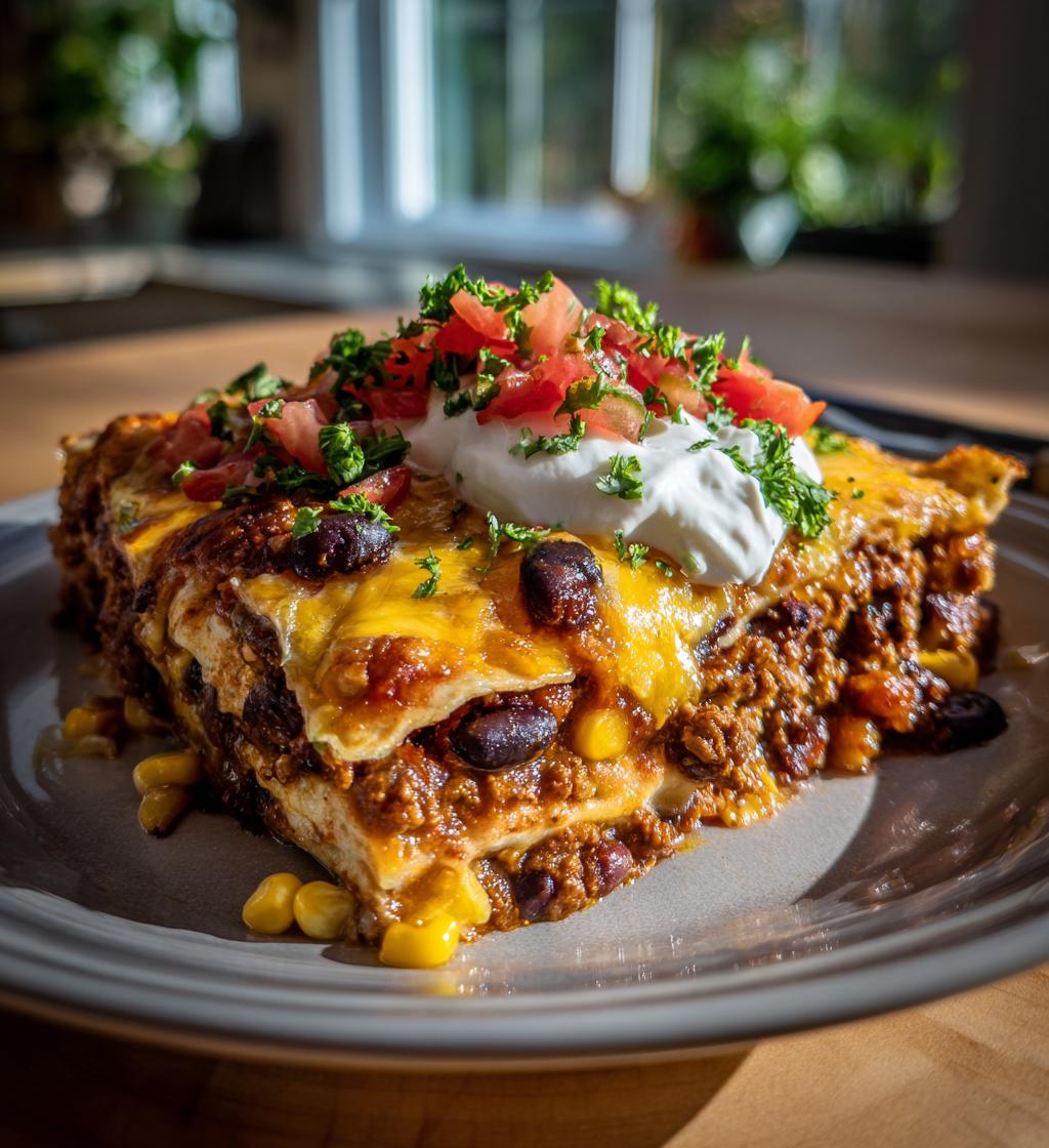 Layered Burrito Casserole - detail 1