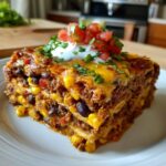 Layered Burrito Casserole