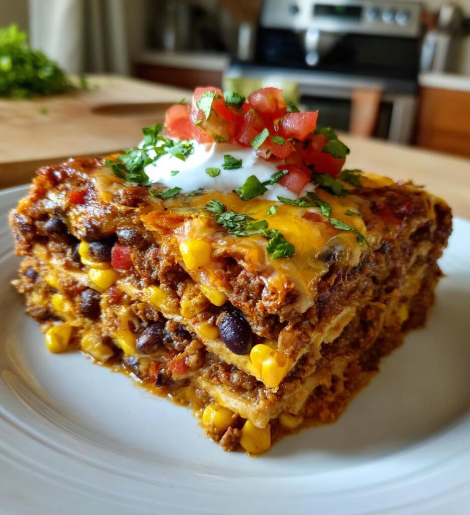 Layered Burrito Casserole