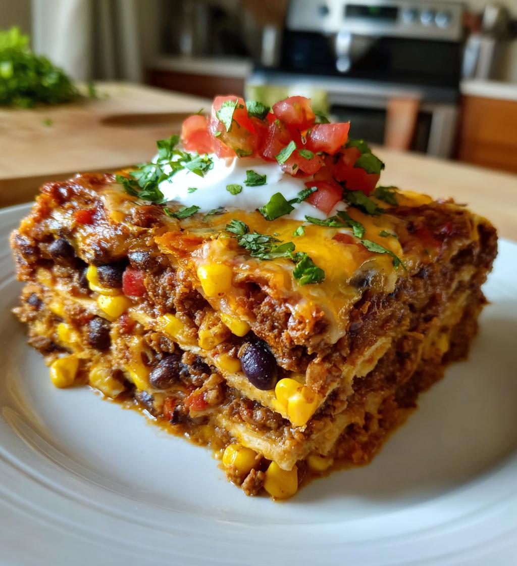 Layered Burrito Casserole