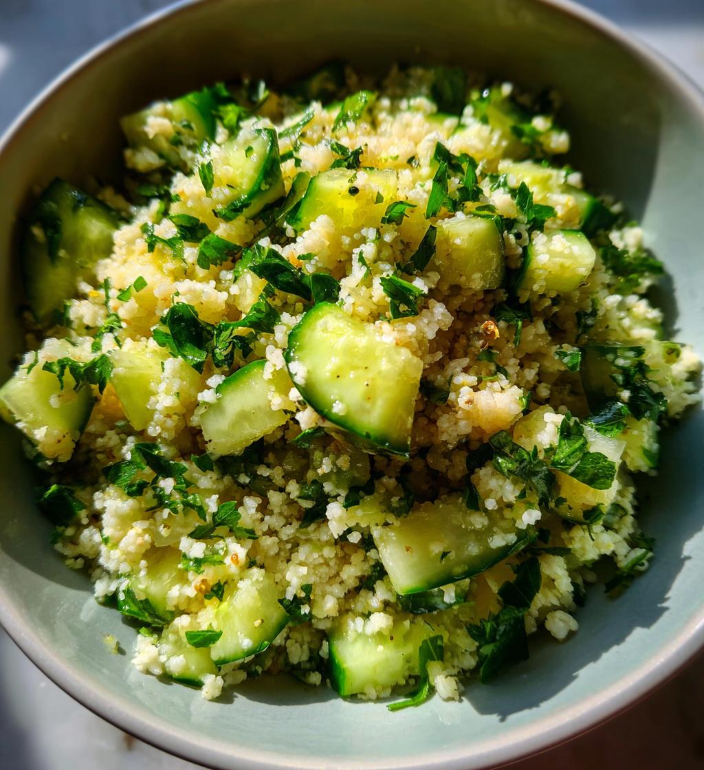 Lemon Cucumber Couscous Salad - detail 1