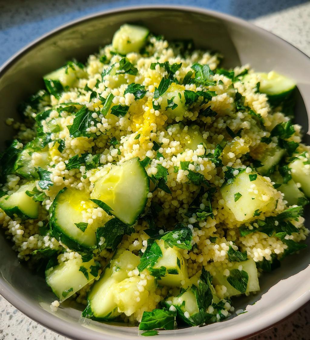 Lemon Cucumber Couscous Salad