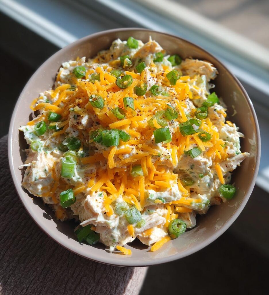 Low Carb Jalapeno Popper Cottage Cheese Chicken Salad