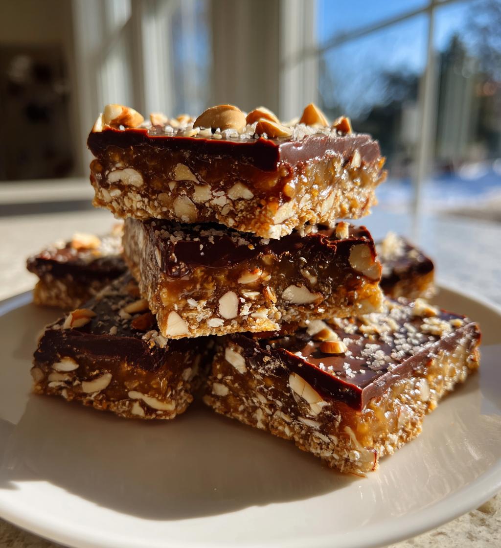 Make-Ahead Chocolate Almond Toffee Bars - detail 1