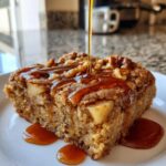 Maple Glazed Apple Blondies