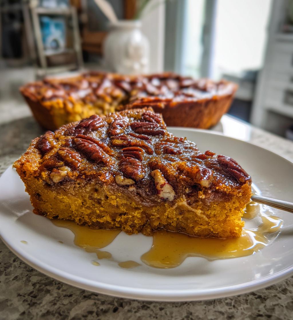 Maple Pecan Pumpkin Cobbler