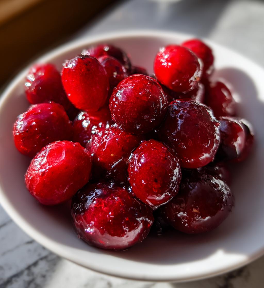 Maple Sugared Cranberries - detail 1
