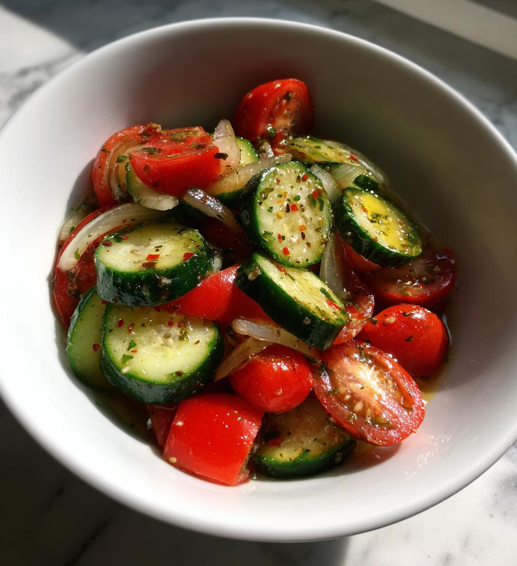 Marinated Cucumbers Onions Tomatoes - detail 1
