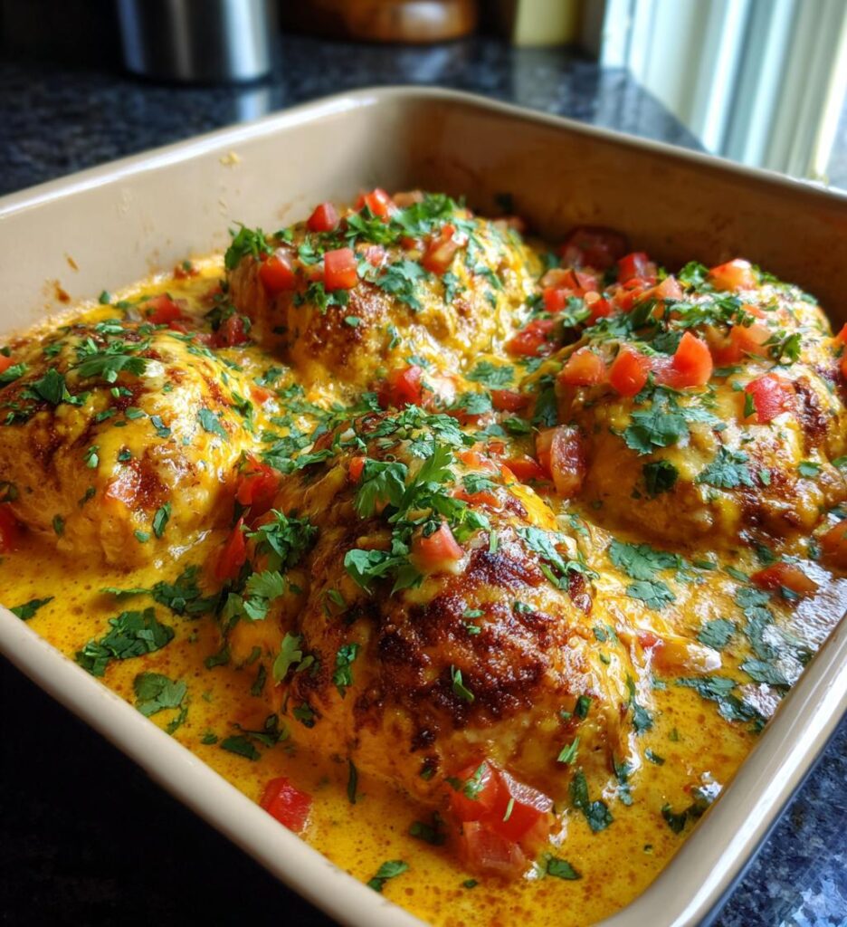 Mexican Chicken with Cheesy Sauce