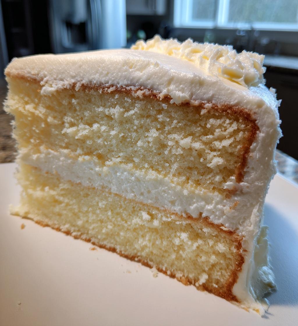 Moist White Velvet Cake With Vanilla Buttercream - detail 1