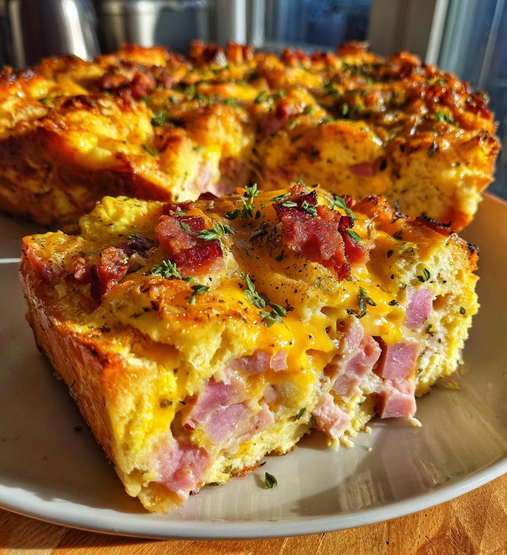 Monte Cristo Breakfast Casserole