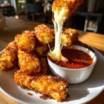 Mozzarella Sticks with Marinara Sauce & Creamy Dip