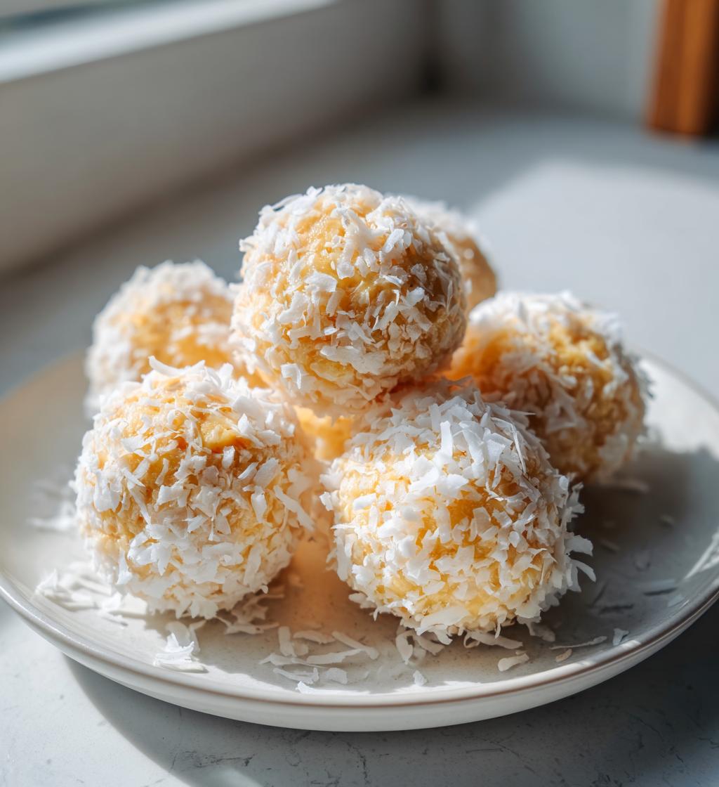 No Bake Coconut Cream Balls