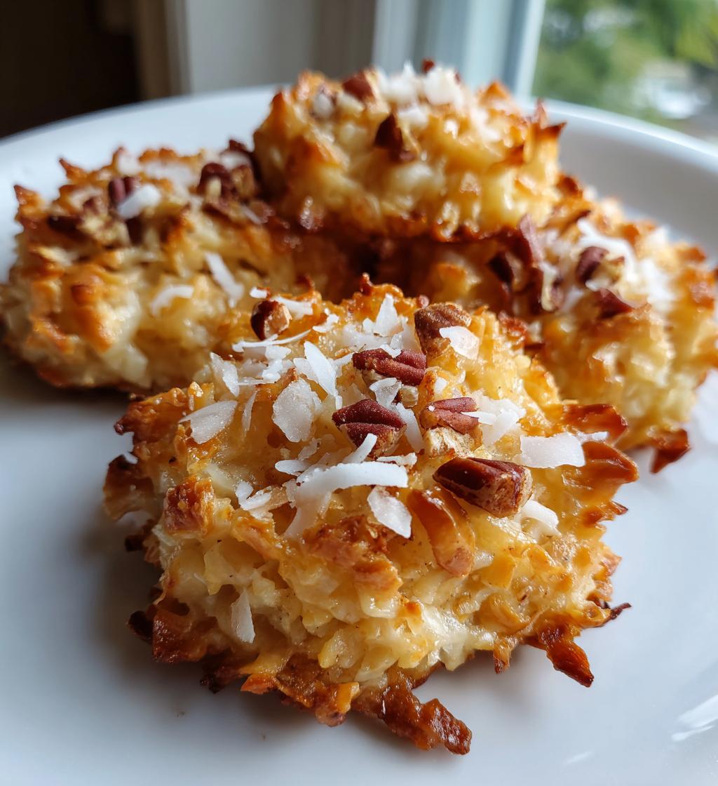 No-Bake Coconut Pecan Praline Cookies - detail 1