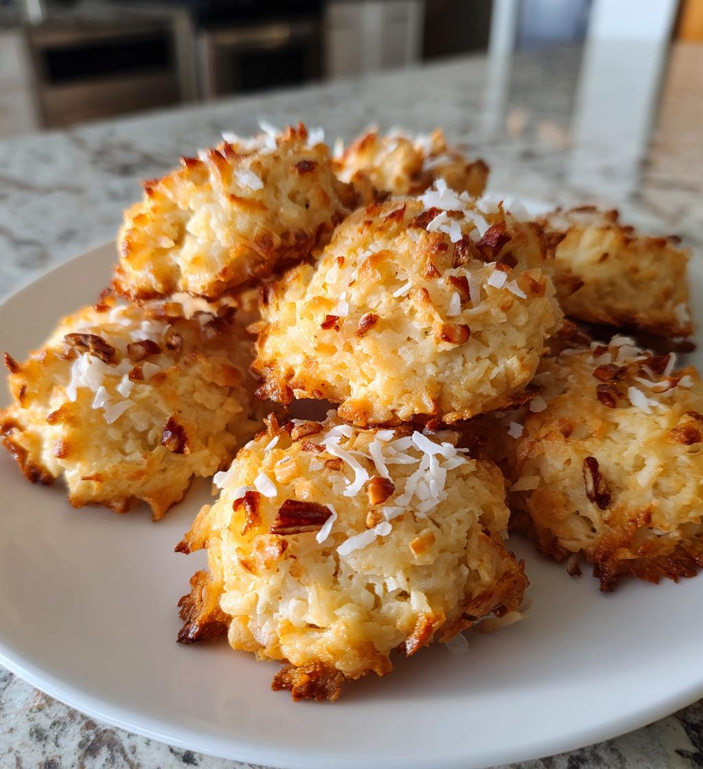 No-Bake Coconut Pecan Praline Cookies