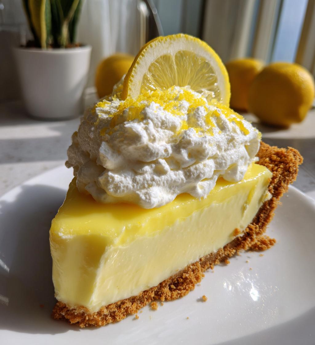 No Bake Cream Cheese Lemonade Pie - detail 1