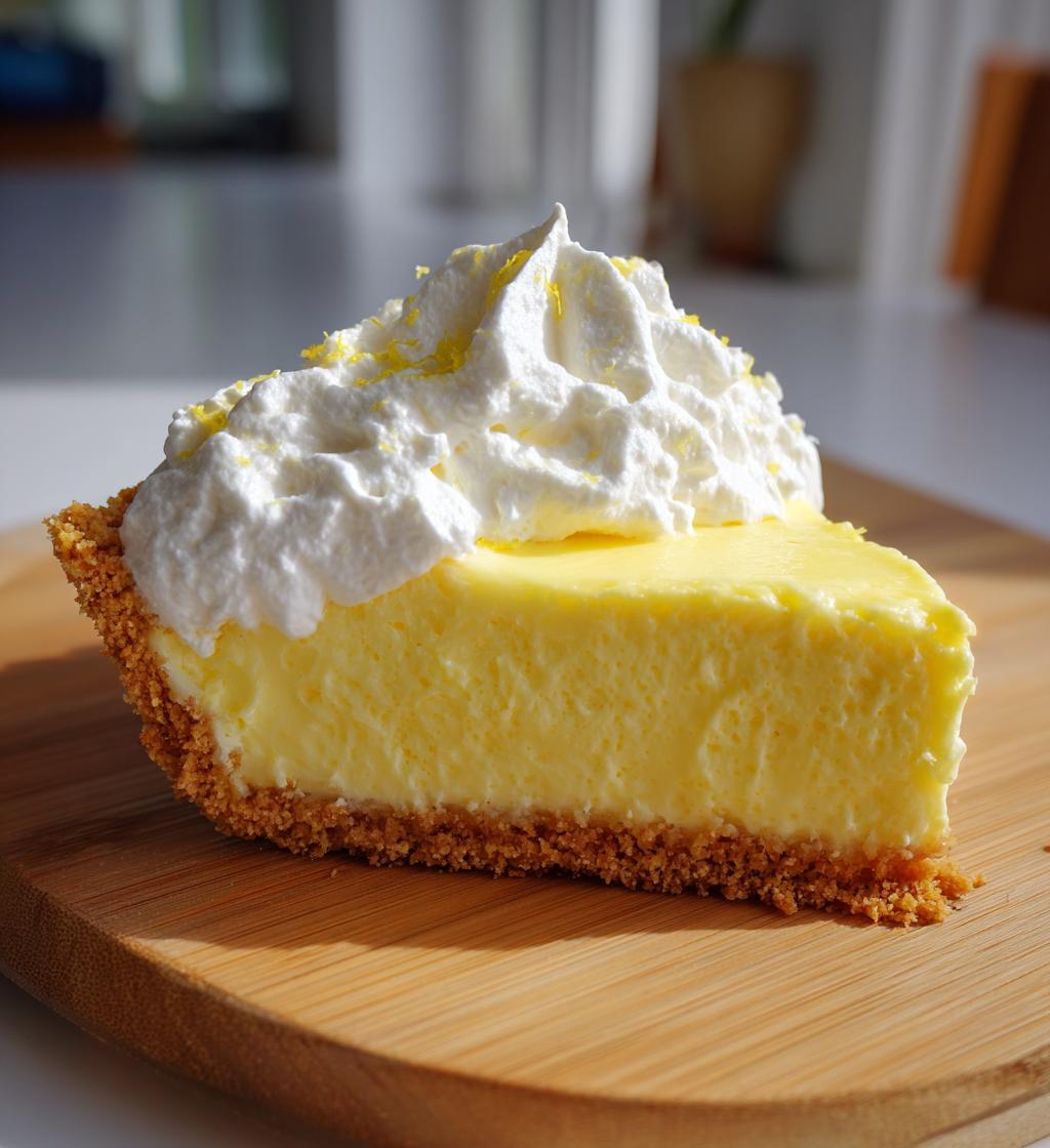 No Bake Cream Cheese Lemonade Pie
