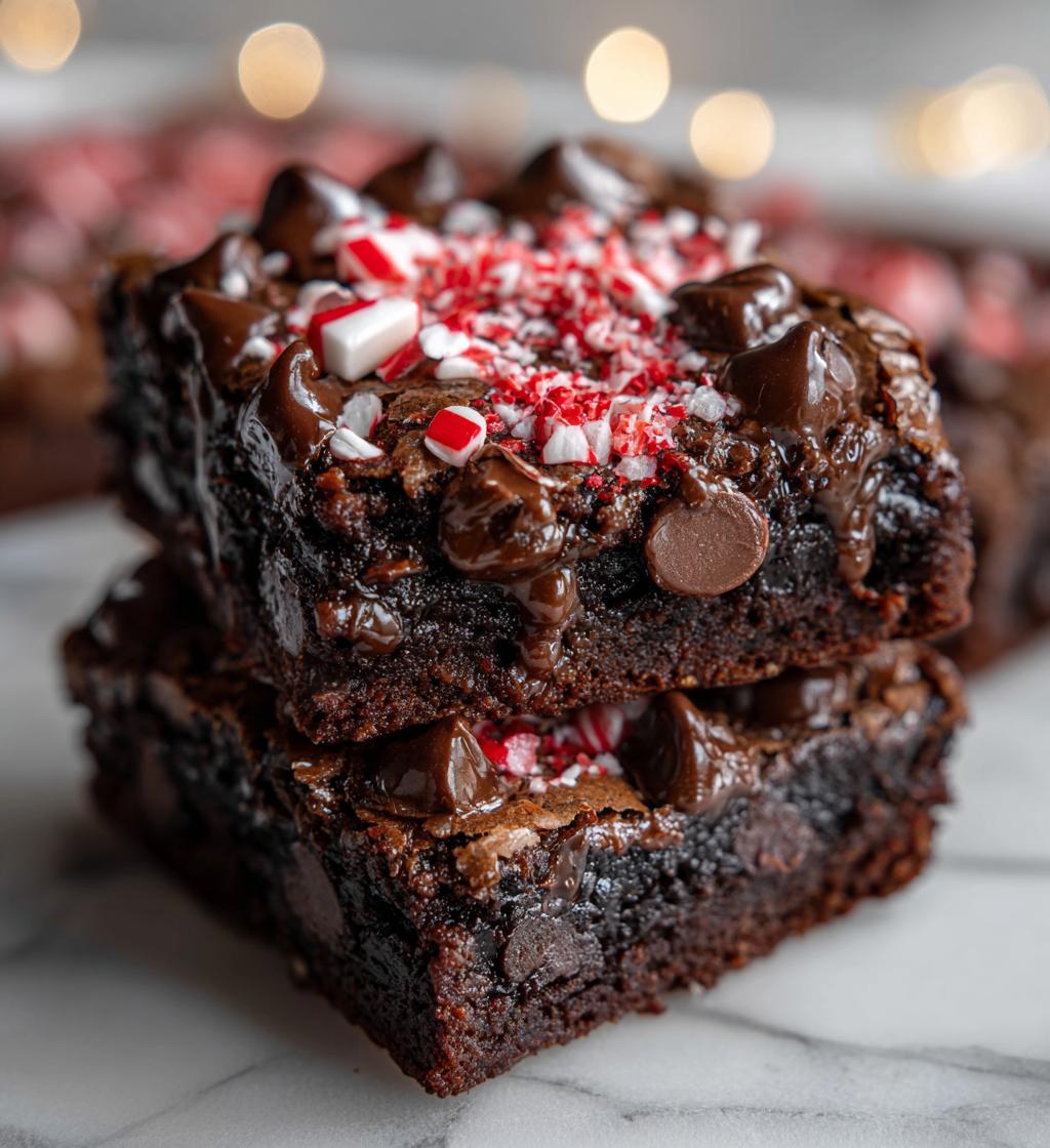 One Bowl Peppermint Brownies - detail 1