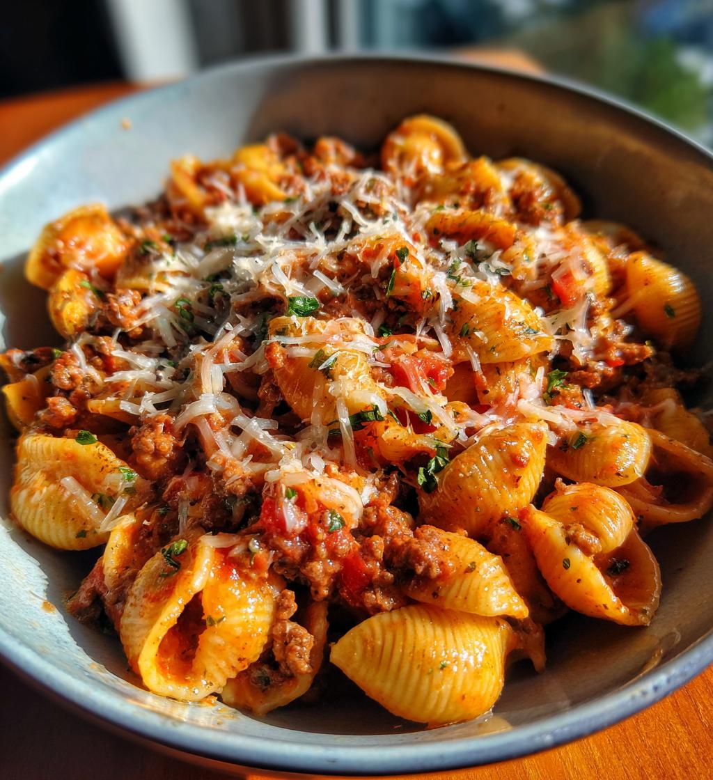 One-Pot Creamy Beef and Shells - detail 1