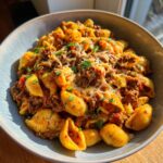One-Pot Creamy Beef and Shells