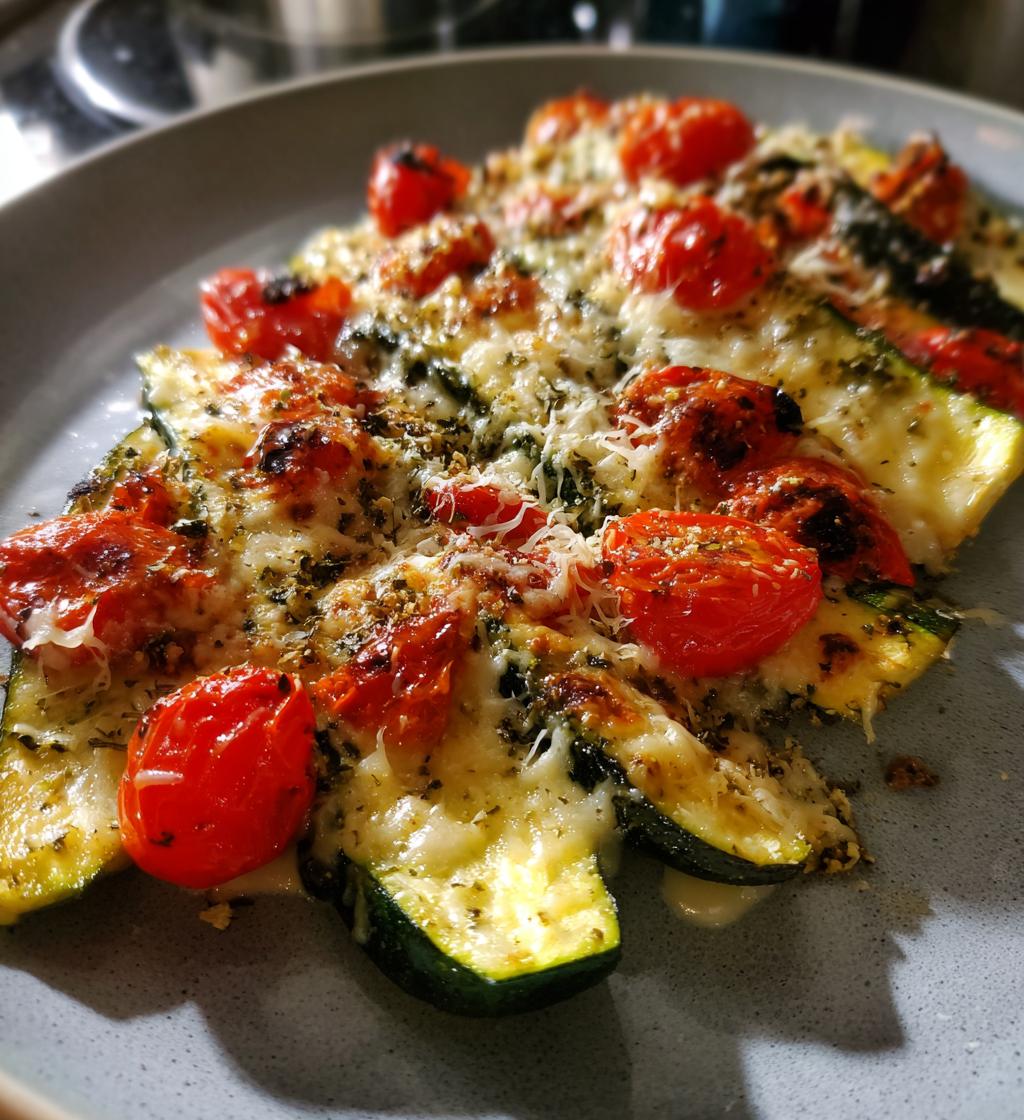 Oven Roasted Zucchini Squash and Tomatoes With Parmesan - detail 1