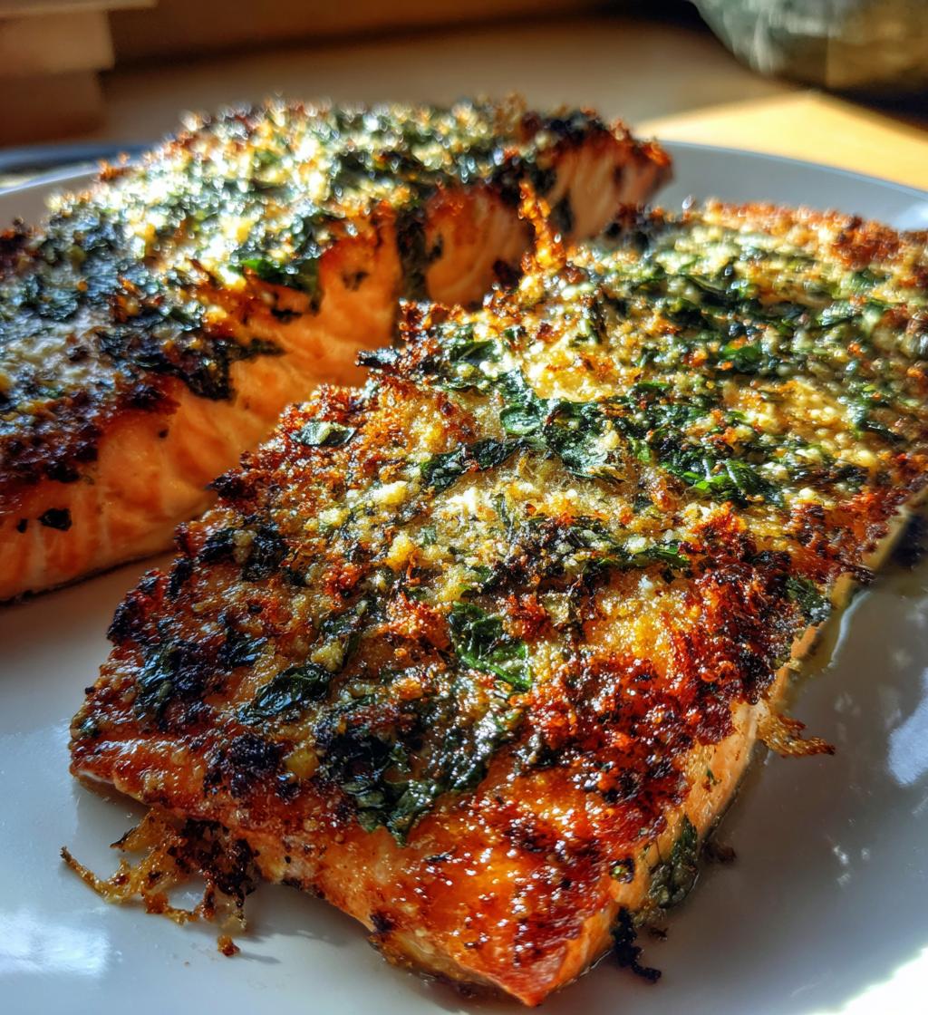 Parmesan-Basil Air Fryer Salmon - detail 1
