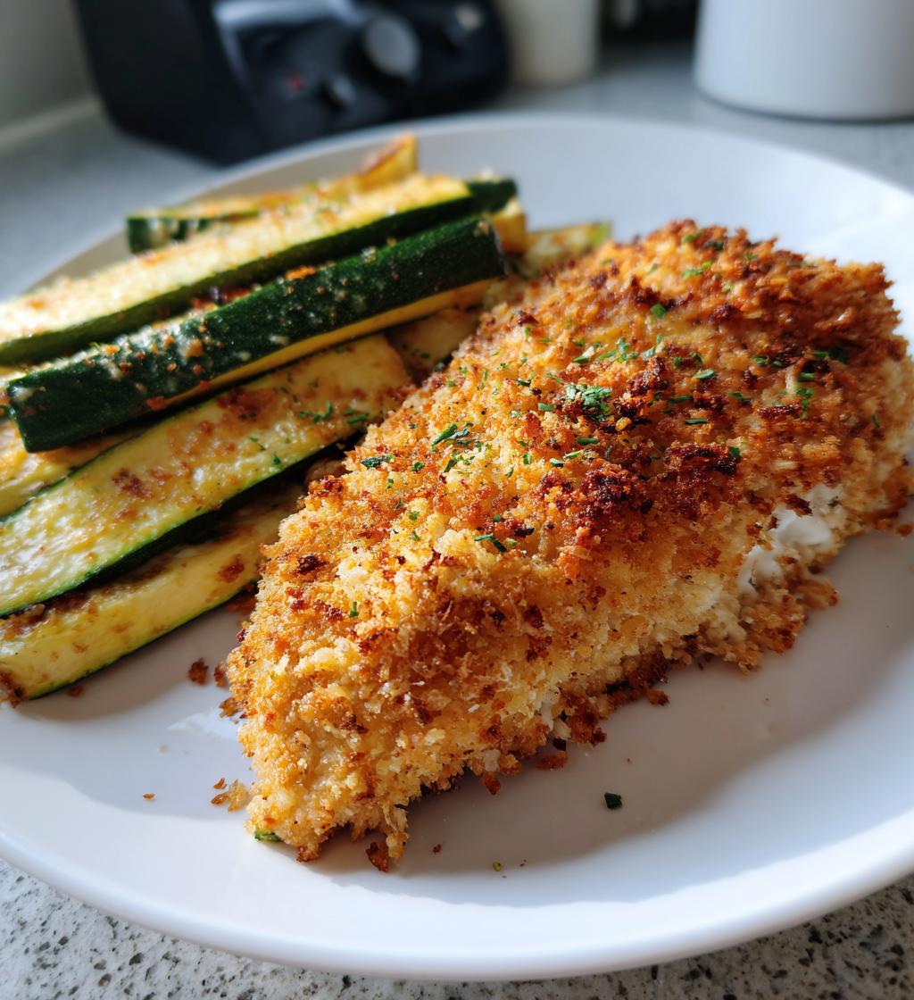 Parmesan Crusted Chicken With Zucchini Fries - detail 1
