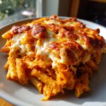 Pasta Bake with Pumpkin Tomato Sauce