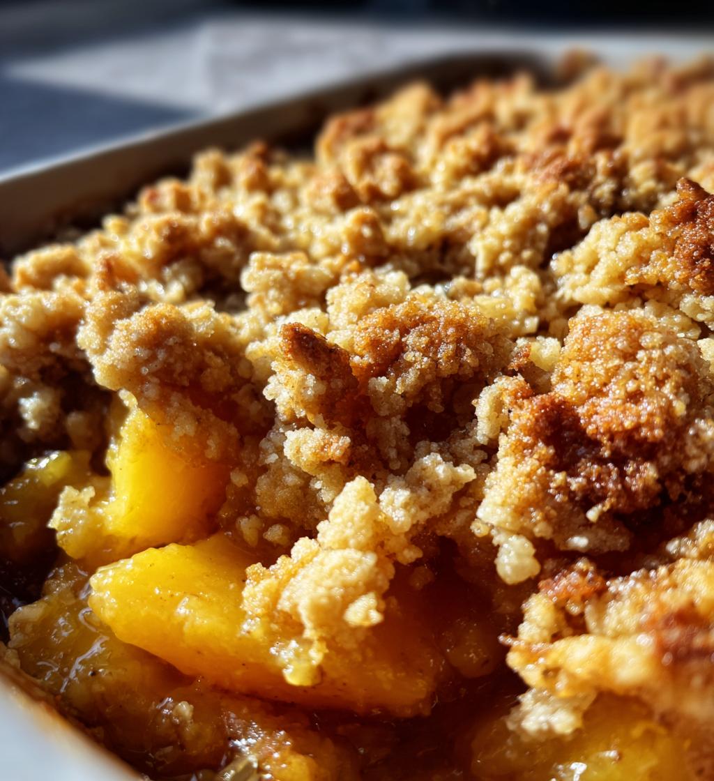 Peach Crumble Crisp - detail 1