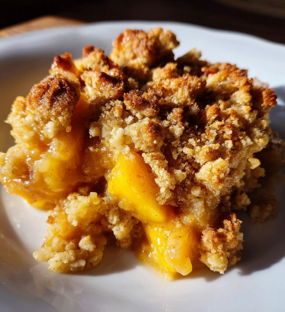 Peach Crumble Crisp