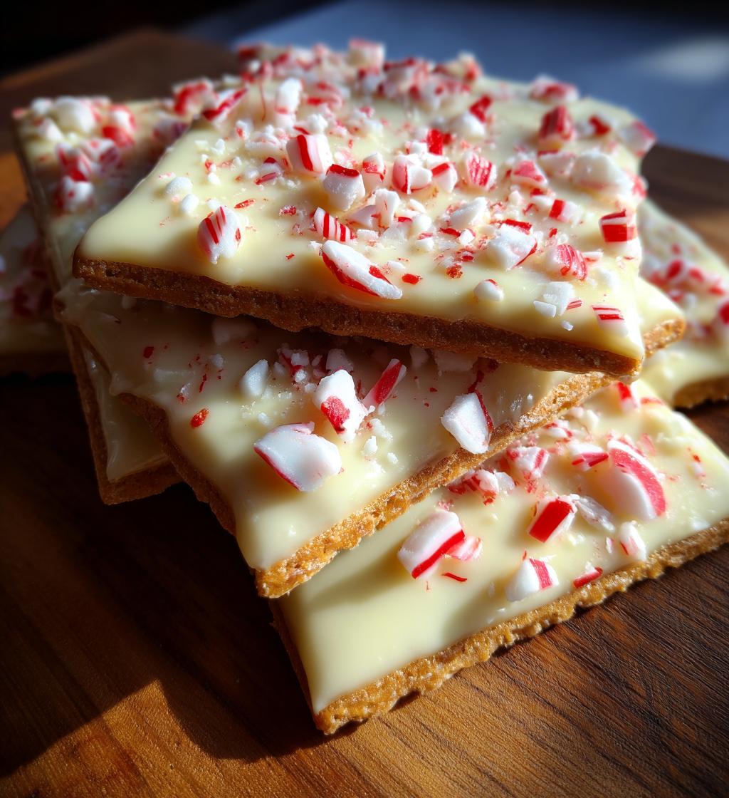 Peppermint Crunch White Chocolate Covered Graham Crackers - detail 1