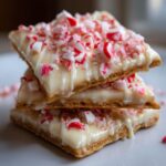 Peppermint Crunch White Chocolate Covered Graham Crackers