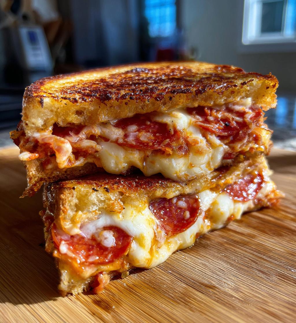 Pizza Grilled Cheese Sandwiches