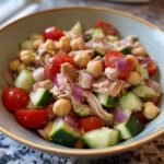 Protein Packed Tuna Garbanzo Bean Salad