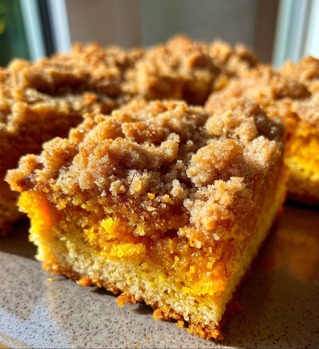 Pumpkin Coffee Cake with Crumb Topping - detail 1