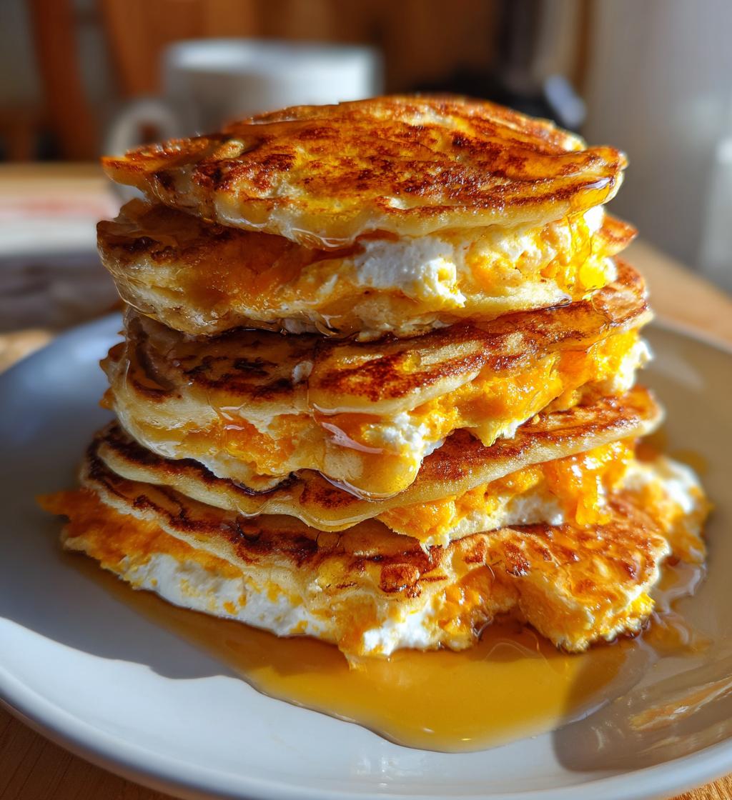 Pumpkin Cottage Cheese Pancakes - detail 1
