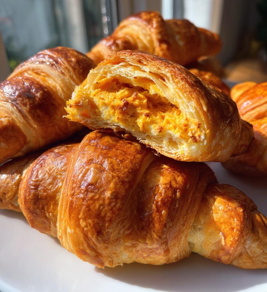 Pumpkin Pie Crescent Rolls with Cream Cheese Filling