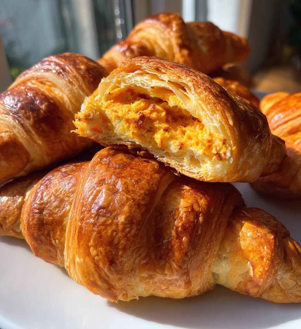 Pumpkin Pie Crescent Rolls with Cream Cheese Filling