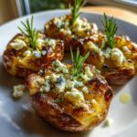 QUICK SMASHED GREEK POTATOES WITH FETA AND ROSEMARY