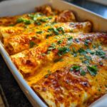 Queso Chicken Enchiladas Bake