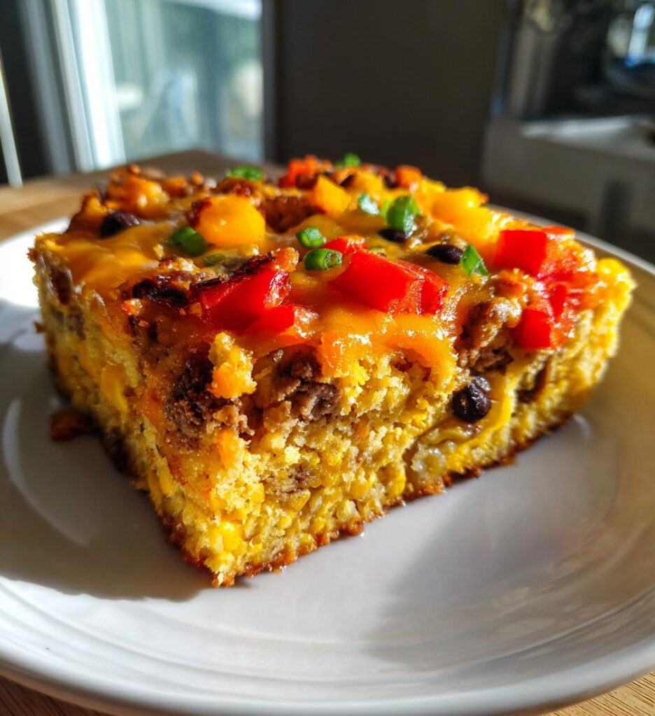Quick Cowboy Cornbread Casserole