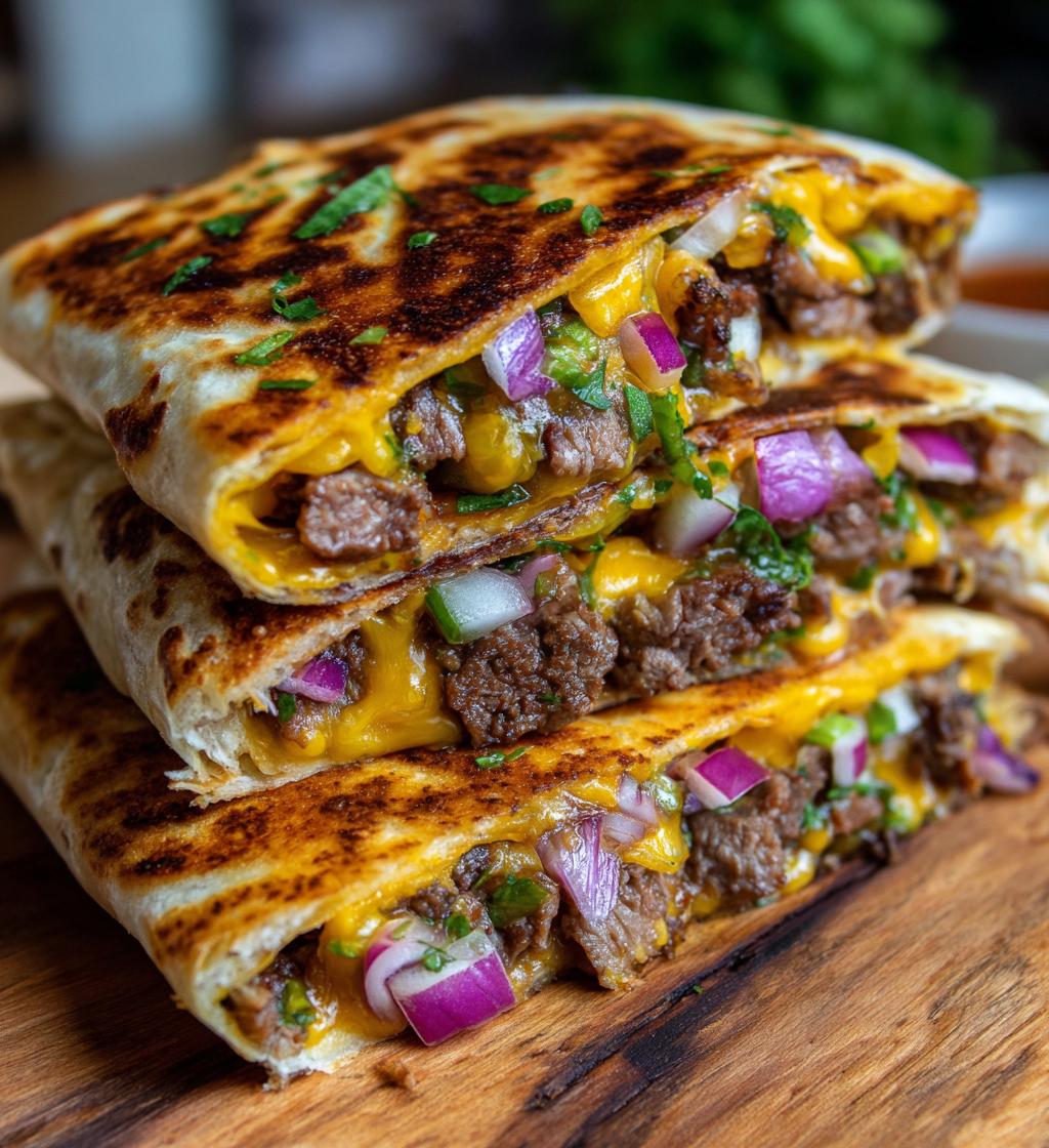 Quick and Easy Cheeseburger Flatbreads - detail 1