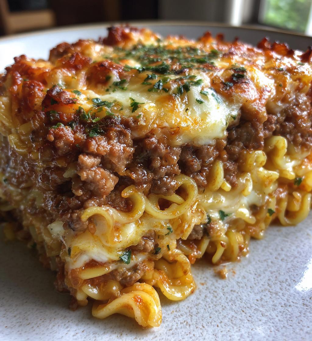 Ramen Lasagna